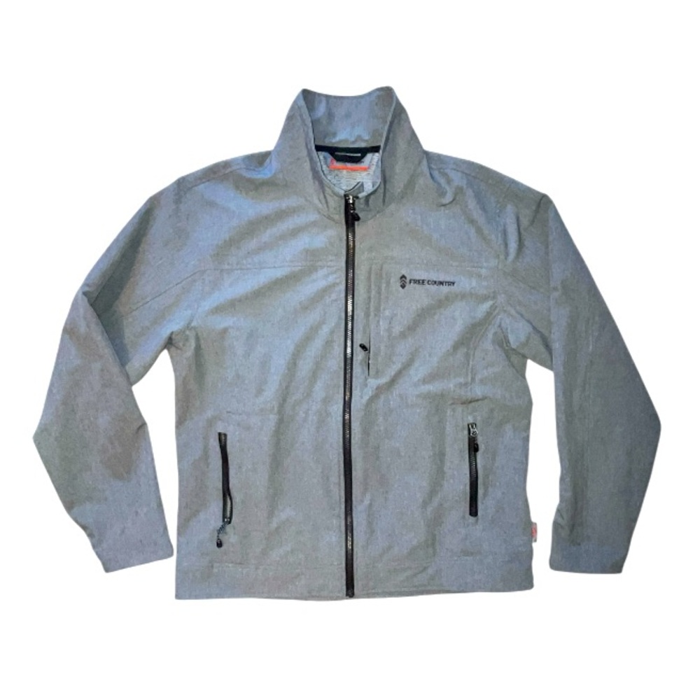 Free Country Full Zip Jacket Grey Size XL